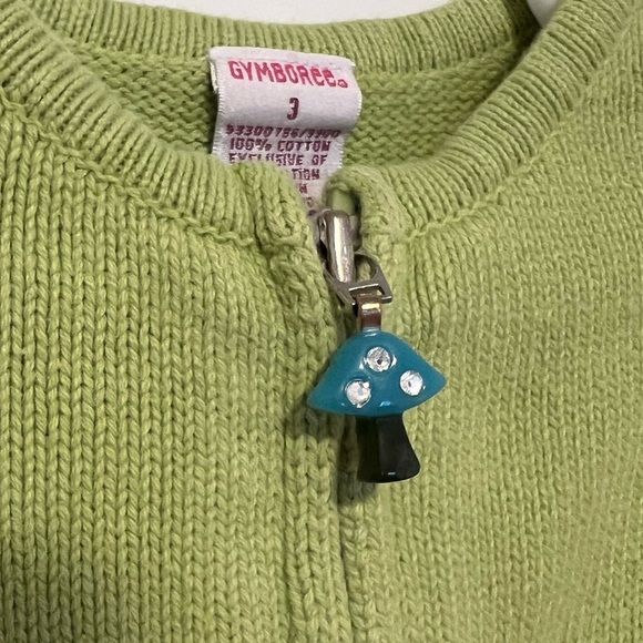 VNTG Y2K Gymboree Cottagecore Mushroom Print Cardigan - Picture 2 of 7